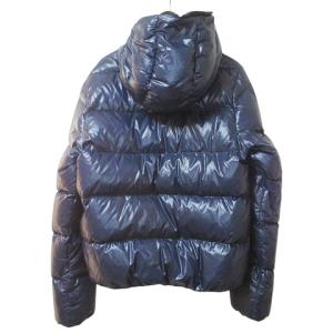 DUVETICA ダウンジャケット フルジップ 44 S相当 紺 ネイビーAA X