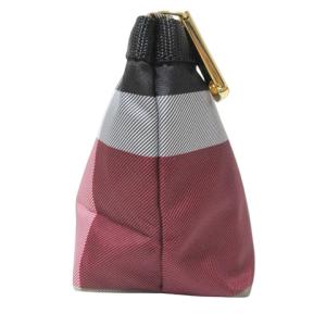 BLUE LABEL CRESTBRIDGE 美品 チェック柄 ポーチ 小物入れ 赤 茶 黒 白 STK X