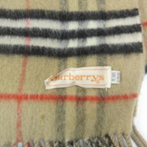 burberrys ヴィンテージ ノバチェック マフラー イングランド製 ラムウール ベージュ