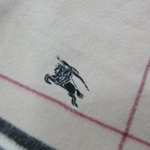 BURBERRY LONDON ビッグホースロゴ ストール マフラー ショール ブランケット 大判 ノバチェック 国内正規品 ベージュ 1130 IBO61