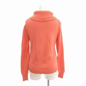 BLUE LABEL CRESTBRIDGE 美品 オフタートル セーター ニット 金ボタン ウール 38 M サーモンピンク STK