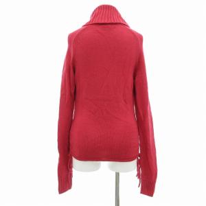 BURBERRY BLUE LABEL 美品 セーター ニット 長袖 タートルネック サイドドロスト 38 S ローズ色 ピンク 38 S