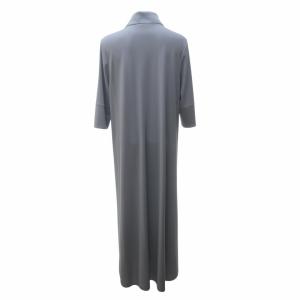 ADORE 美品 21SS ドライタッチスムースワンピース ポロワンピース リブ 五分袖 半端袖 ロング マキシ 531-1140409