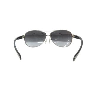 Ray-Ban 美品 ツーブリッジサングラス メガネ ロゴ刻印 ポリッシュシルバーカラー 6713 130 RB3386