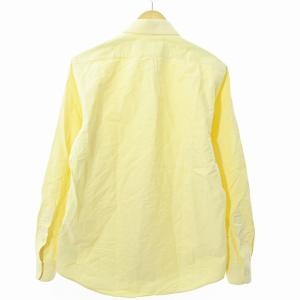 RALPH LAUREN 美品 近年 ボタンダウン BD シャツ 長袖 ロゴ刺? M 黄色 1206 IBO59