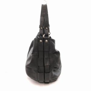 FURLA 2WAY レザー ハンドバッグ ワンショルダー チャーム 黒 ブラック