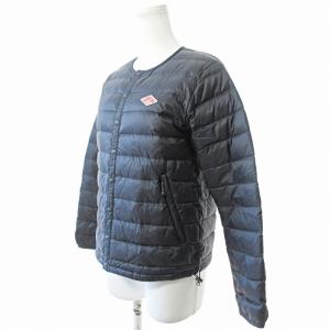 DANTON 美品 インナー ダウンジャケット 34 黒 1220 IBO59