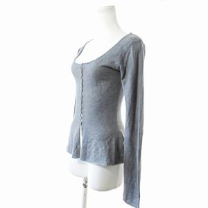 EMPORIO ARMANI カシシル カーディガン ニット 長袖 40 グレー 1219 IBO59