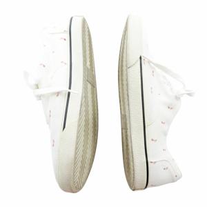 CELINE キャンバス ローカット スニーカー エリオット ELLIOT 音符柄 36 23cm ホワイト 白 1224 IBO59