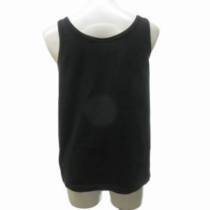 FENDI タンクトップ ノースリーブ カットソー ロゴ 黒 ブラック 38 約Sサイズ IBO59 1207
