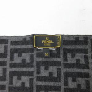 FENDI ズッカ柄 ストール グレー