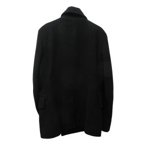 POLO RALPH LAUREN 近年 ダブルブレスト Pコート ジャケット アンカーボタン ウール 黒 ブラック 175 M IBO59