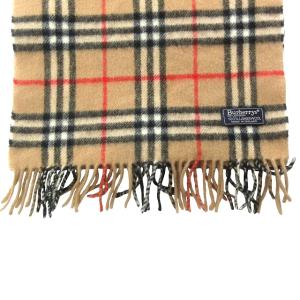 burberrys ラムウール マフラー 英国製 ノバチェック ベージュ