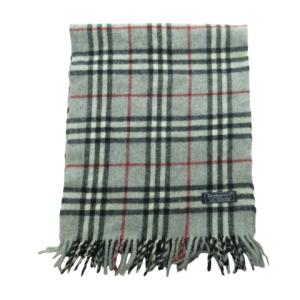 burberrys ラムウール マフラー 英国製 ノバチェック グレー