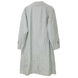 BURBERRY LONDON ステンカラーコート ロング 裏ノバチェック 背抜き 90-165-4 S相当 ライトグリーン IBO59 X
