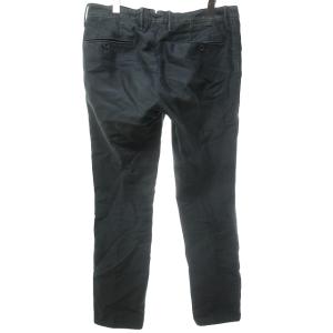 INCOTEX ワークパンツ チノパン ヴィンテージ加工 ロゴ 34 約L 青 ブルー IBO59