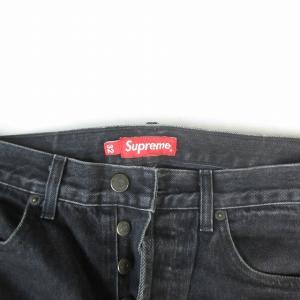 Supreme USA製 ブラックデニム ブラック W32
