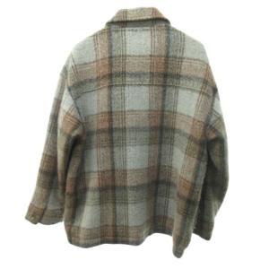 JOURNAL STANDARD 近年 シャギーチェックジャケット ウールコート 茶 ブラウン Mサイズ 22-011-600-9400 1211