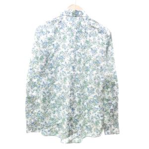 EPOCA UOMO 美品 花柄シャツ 長袖 緑系 グリーン系 48 約L