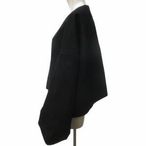 COMME des GARCONS 24SS ノーカラー デザインジャケット GM-J024 ブラック M
