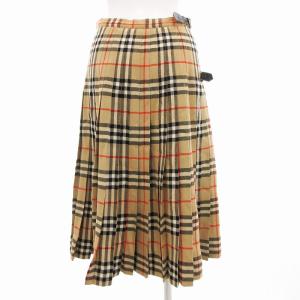 burberrys ヴィンテージ ノバチェック ラップスカート 10 ベージュ