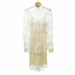 アンサンブル キャミソール カーディガン ホワイト 36