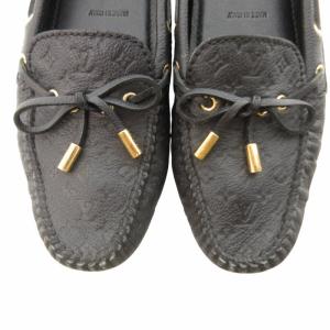 LOUIS VUITTON グロリアラインローファー モノグラム ブラック 36.5