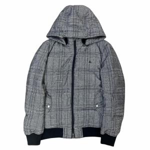BURBERRY BLACK LABEL グレンチェック ダウンジャケット グレー L BMP84-138-05