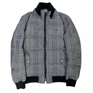 BURBERRY BLACK LABEL グレンチェック ダウンジャケット グレー L BMP84-138-05