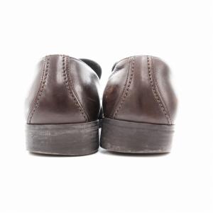 GUCCI ローファー ビジネスシューズ 革靴 レザー 42E 26.5cm 茶 ブラウン