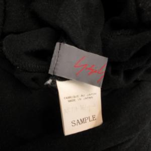 Yohji Yamamoto +NOIR サンプル品 切替カットソー Tシャツ 黒 ブラック IBO61