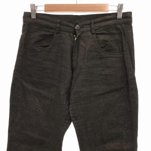 Y's パンツ スラックス トラウザーズ 麻 リネン 1 S オリーブ色