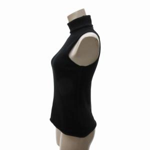 Y's タートルネック ノースリーブニット セーター ヨウジヤマモト 黒 ブラック 3 約L IBO61