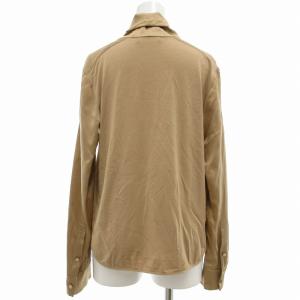 Max Mara 白タグ ボウタイ ブラウス 絹 シルク IJ36 XS ベージュ