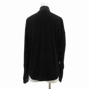 Max Mara 白タグ ボウタイ ブラウス シャツ 絹 シルク IJ34 黒 ブラック
