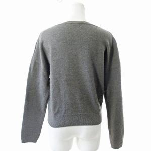 EPOCA ニット カットソー 長袖 フロッキー ウール Vネック 40 グレー 0218 IBO65