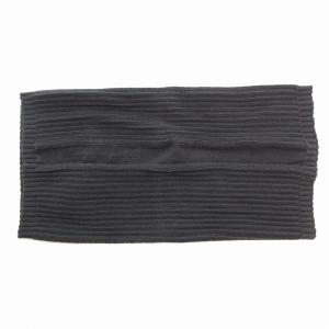 FOGACHINE SS22 チューブニットスカーフ スヌード ネックウォーマー F 黒 ブラック
