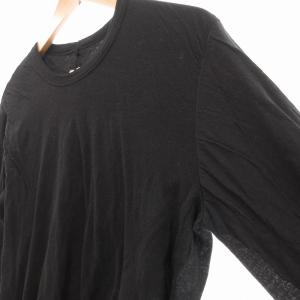 Rick Owens 22SS ダブルレイヤード ロングスリーブ Tシャツ XL ブラック
