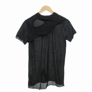 Rick Owens 19SS シアーパネル Tシャツ 半袖 黒 ブラック XL 大きいサイズ IBO65