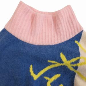 Emilio Pucci ニット セーター 総柄 ウール ハイネック 長袖 イタリア製 S マルチカラー 0204