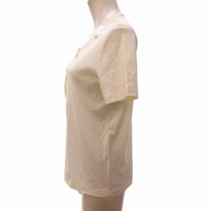 HERMES マルジェラ期 ジャージー カットソー セリエボタン 38 約M 白系 ホワイト系 IBO65