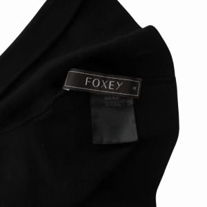 FOXEY ボレロ カーディガン ショート丈 40 28489-KSJFY106C ブラック