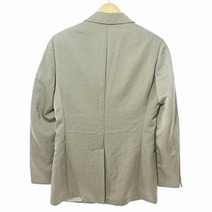 ARMANI COLLEZIONI 美品 テーラードジャケット ブレザー 44 グレージュ 0228 IBO65