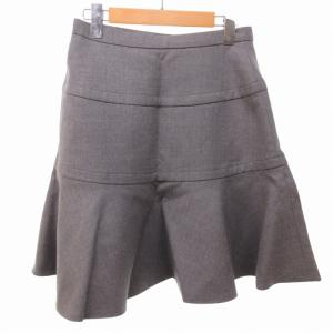 miumiu フレア フリルスカート グレー 40 約M