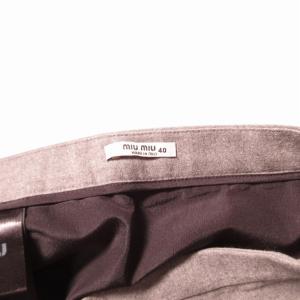 miumiu フレア フリルスカート グレー 40 約M