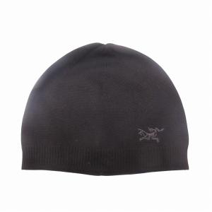 VESTIGIO BEANIE ビーニー ニット帽 ニットキャップ ロゴ刺? ウール 黒 ブラック F フリーサイズ 0304