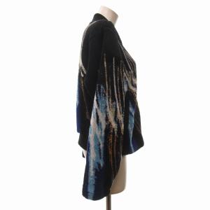 agnes b. 22年製 BLOUSON KID CLASS ボアジャケット フリース ブルゾン 総柄 黒 ブラック 3 約Lサイズ IBO67