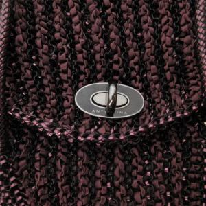 ANTEPRIMA ワイヤーバッグ ハンドバッグ PVC ターンロック金具 紫 パープル