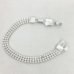 SWAROVSKI フィット ブレスレット クリスタル 三連 シルバー クリア