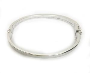 SWAROVSKI 新品同様 ブレスレット バングル ラインストーン 銀 シルバー